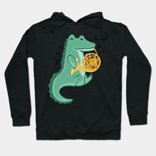 French Horn Alligator Hoodie